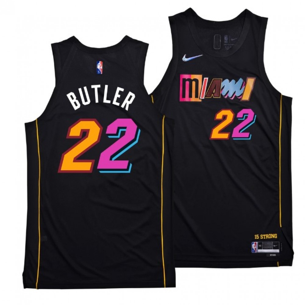 Men's Miami Heat JIMMY BUTLER #22 Black 2021/22 Swingman Jersey - City Edition-Pro Kit Vault | Brand New 26/27 Sports Jerseys